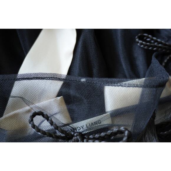 Women's Sandy Liang Monchi Tulle Ribbon Sheer Dress Size 2 - Picture 11 of 15